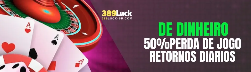 Banner de promoções e bônus exclusivos 389LUCK cassino